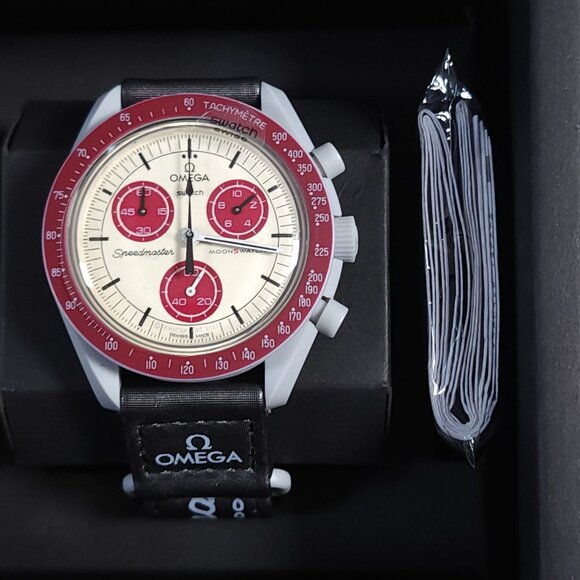 🍪 Swatch x Omega MoonSwatch Mission to Pluto | Phantom Gray Bioceramic - Picture 2 of 6